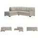 Mahoney Pebble 2 Piece LAF Chaise Sleeper Sectional