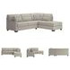Mahoney Pebble 2 Piece RAF Chaise Sleeper Sectional