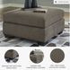 Mahoney Chocolate Oversized Accent Ottoman