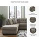 Mahoney Chocolate 2 Piece LAF Chaise Sectional