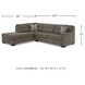 Mahoney Chocolate 2 Piece LAF Chaise Sectional