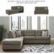 Mahoney Chocolate 2 Piece LAF Chaise Sectional