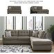 Mahoney Chocolate 2 Piece RAF Chaise Sectional