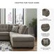 Mahoney Chocolate 2 Piece RAF Chaise Sectional