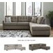 Mahoney Chocolate 2 Piece RAF Chaise Sectional