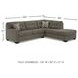 Mahoney Chocolate 2 Piece RAF Chaise Sectional