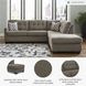 Mahoney Chocolate 2 Piece RAF Chaise Sectional