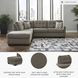 Mahoney Chocolate 2 Piece LAF Chaise Sleeper Sectional