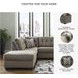 Mahoney Chocolate 2 Piece LAF Chaise Sleeper Sectional