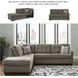 Mahoney Chocolate 2 Piece LAF Chaise Sleeper Sectional