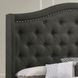 Sonoma Gray Upholstered Full Panel Bed