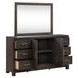 Modern Edge Caffe 6 Drawer Dresser with Mirror