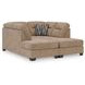 Olten Mocha 2 Piece Super Chaise