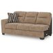 Olten Mocha 2 Piece Modular Sectional with RAF Chaise