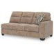 Olten Mocha 2 Piece Modular Sectional with LAF Chaise