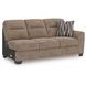 Olten Mocha 2 Piece Modular Sectional with LAF Chaise