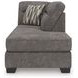 Olten Graphite 2 Piece Super Chaise