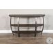Havenstead Dark Brown Half Circle Sofa Table