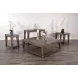 Velden Hollow Natural Square Coffee Table with Casters