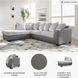 Clairette Court Alloy 2 Piece Sectional with LAF Chaise