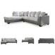 Clairette Court Alloy 2 Piece Sectional with LAF Chaise