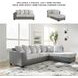 Clairette Court Alloy 2 Piece Sectional with RAF Chaise