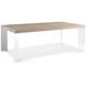 Modulum Polished Stainless Steel And Sahara Extendable Dining Table