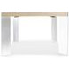 Modulum Polished Stainless Steel And Sahara Extendable Dining Table