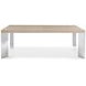 Modulum Polished Stainless Steel And Sahara Extendable Dining Table