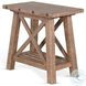 Factory Forge Natural Rectangular Chair Side Table