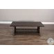 Factory Forge Dark Brown Rectangular Coffee Table