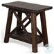 Factory Forge Dark Brown Rectangular Chair Side Table