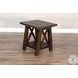 Factory Forge Dark Brown Rectangular End Table