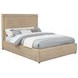 Lawson Light Saddle Queen Upholstered Platform Bed