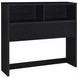 Westpark Black Full Storage Bookcase Headboard