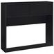 Westpark Black Full Storage Bookcase Headboard