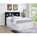 Westpark Black Queen Storage Bookcase Headboard