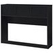 Westpark Black Queen Storage Bookcase Headboard