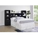 Westpark Black Queen Storage Bookcase Headboard