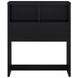 Westpark Black Twin Storage Bookcase Headboard