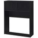 Westpark Black Twin Storage Bookcase Headboard