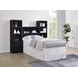 Westpark Black Twin Storage Bookcase Headboard