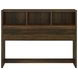 Westpark Dark Pine Queen Storage Bookcase Headboard