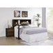 Westpark Dark Pine Queen Storage Bookcase Headboard