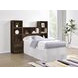 Westpark Dark Pine Twin Storage Bookcase Headboard