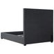 Bowfield Charcoal and Black King Upholstered Panel Bed