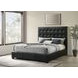 Medley Black King Upholstered Platform Bed