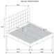 Medley Black King Upholstered Platform Bed