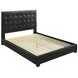 Medley Black Queen Upholstered Platform Bed