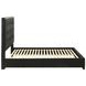 Medley Black Queen Upholstered Platform Bed